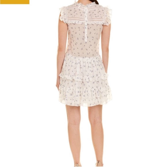 Rebecca Taylor Ruffle Floral Dress Size 2 - Picture 3 of 12